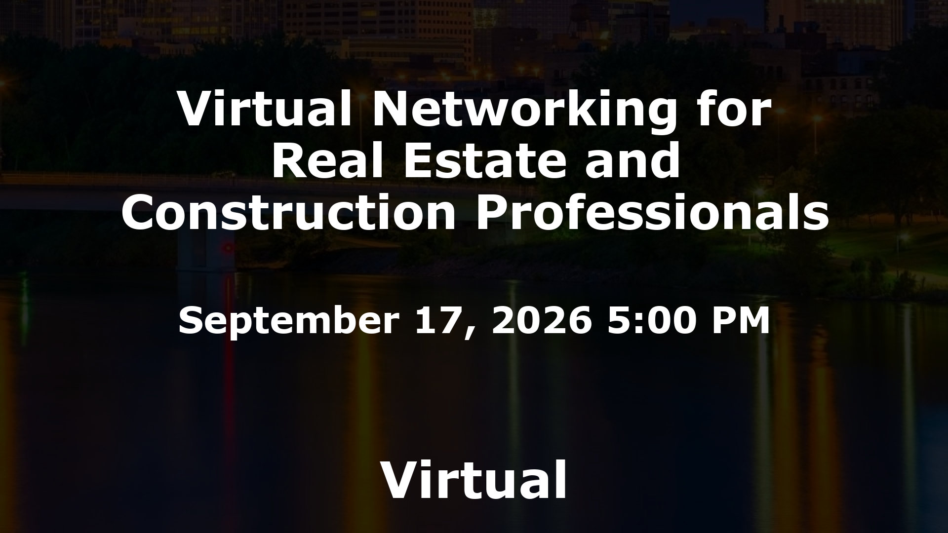 Virtual Networking for Real Estate and Construction Professionals event image